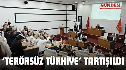 Belediye Meclisi'nde 'Terörsüz Türkiye' Tartışıldı