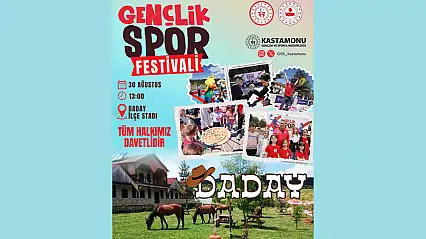 Daday'da Gençlik Spor Festivali Heyecanı