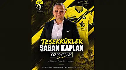 Özkaplan İnşaat, Cidespor'a Sponsor Oldu