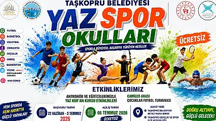 Taşköprü Belediyesi Yaz Spor Okulları Başlıyor
