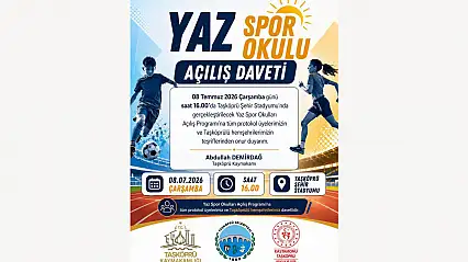Yaz Spor Okulları İçin Geri Sayım Başladı