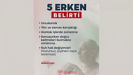 Sağlık'tan Alzheimer Bilgilendirmesi