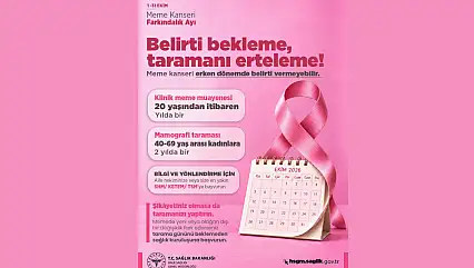 Sağlık'tan Meme Kanseri Bilgilendirmesi