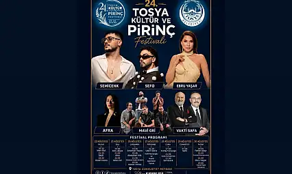 24. Tosya Kültür Ve Pirinç Festivali Başlıyor