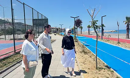 Başkan Oyar, Bisiklet Ve Yürüyüş Yolundaki Çalışmaları Yerinde İnceledi