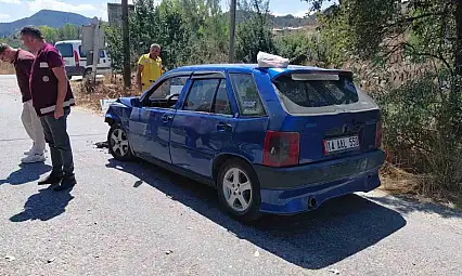 Bolu'da otomobille çarpışan motosikletin sürücüsü yaralandı