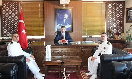 Kaymakam Uçar, TCG Tuzla Gemisi Komutanlarını Ağırladı