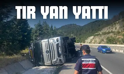Tır Yan Yattı
