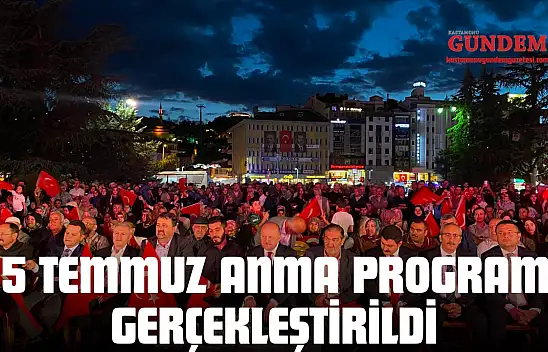 15 Temmuz Anma Programı Cumhuriyet Meydanı'nda Gerçekleştirildi