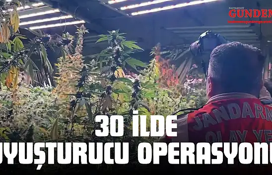 30 İlde Uyuşturucu Operasyonu: 518 Kilogram Uyuşturucu Ele Geçirildi