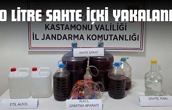 50 Litre Sahte İçki Yakalandı
