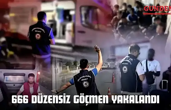 52 Göçmen Kaçakçısı Ve 666 Düzensiz Göçmen Yakalandı