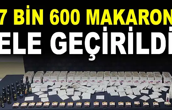7 Bin 600 Makaron Ele Geçirildi