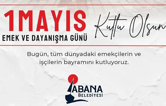 Abana Belediye Başkanı Seda Oyar'dan 1 Mayıs Mesajı