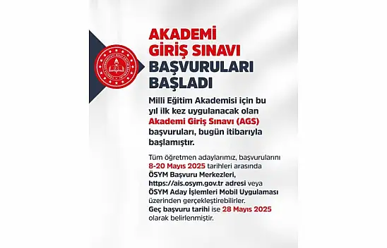 AGS Başvuruları Başladı