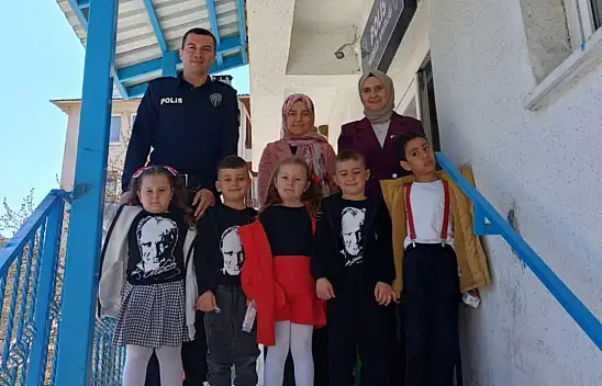 Anaokulu Öğrencilerinden Küre İlçe Emniyet Amirliğine Ziyaret