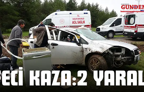 Ankara-Kastamonu Yolunda Feci Kaza: Araçta Sıkışan Çift Güçlükle Kurtarıldı