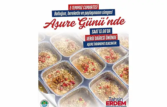 Aşure Günü Etkinliği Düzenlenecek