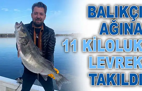 Balıkçı Ağına 11 Kiloluk Levrek Takıldı