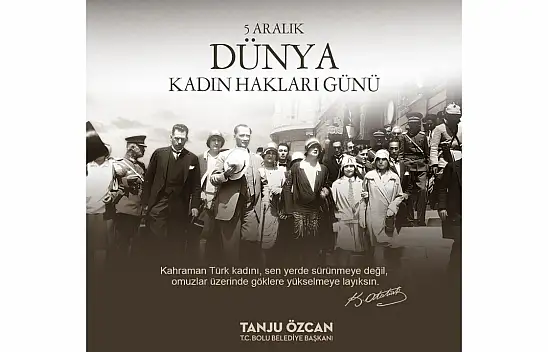 Bolu Belediyesi'nden Kadın Hakları Günü Kutlaması 