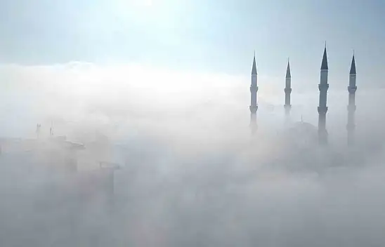 Çorum'da Sis Manzaraları