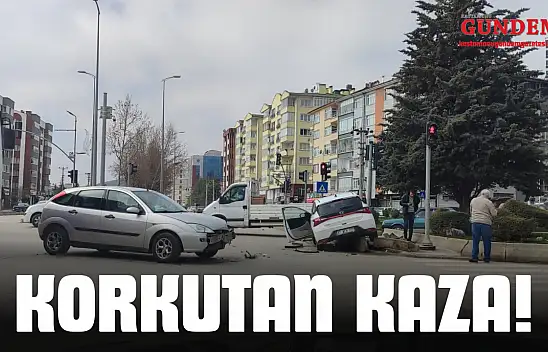 Daday Kavşağı'nda Maddi Hasarlı Trafik Kazası