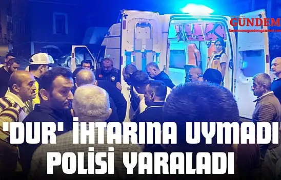 'Dur' İhtarına Uymadı, Polisi Yaraladı
