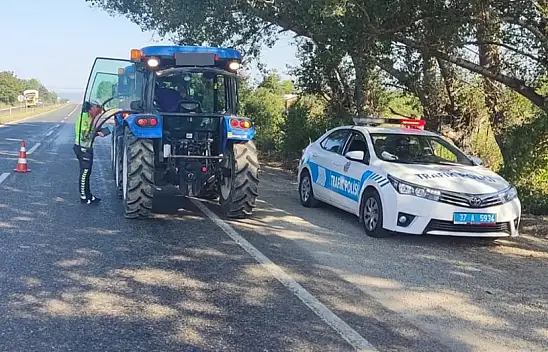 Emniyet'ten traktör sürücülerine denetim