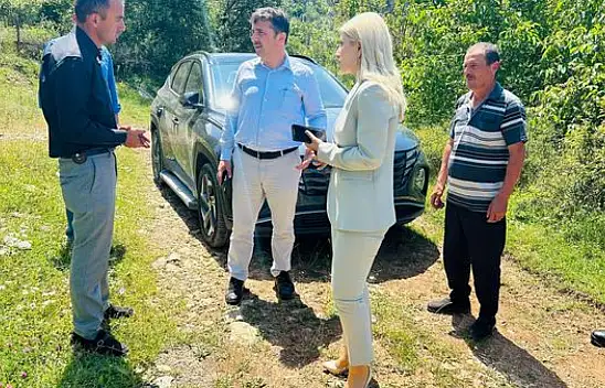 Gökören köyünün yolunu incelediler