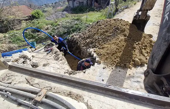 Hanönü'nde İçme Suyu Hattı Çalışmaları Sürüyor