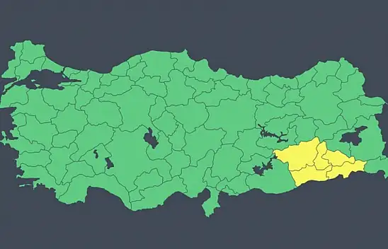 İçişleri Bakanlığından Bazı İller İçin 'Sarı' Kodlu Meteorolojik Uyarı