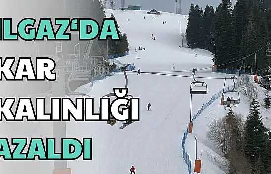 Ilgaz'da Kar Kalınlığı Azaldı