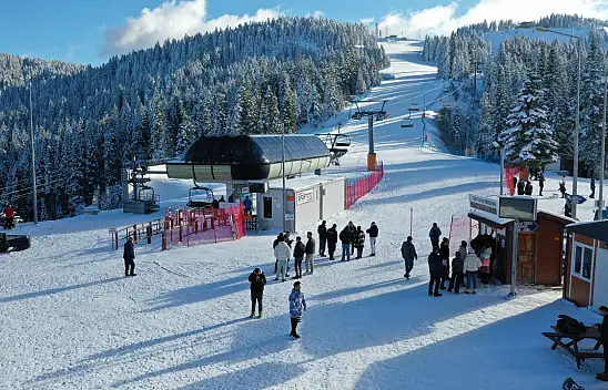 Ilgaz'daki Kayak Merkezlerinde Yılbaşı Hareketliliği