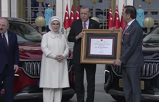 İlk TOGG Cumhurbaşkanı Erdoğan'a