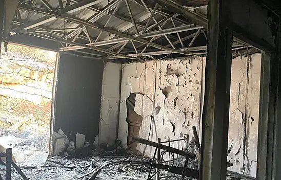 İşçilerin Kaldığı Konteynerde Yangın Çıktı