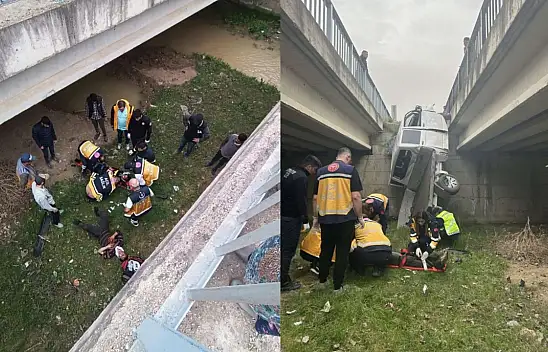 Kamyonet Dereye Uçtu