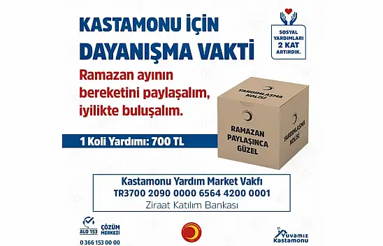 Kastamonu Belediyesi'nden Ramazan Dayanışması