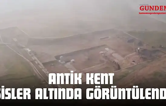 Kastamonu'da 2 Bin Yıllık Antik Kent Sisler Altında Görüntülendi