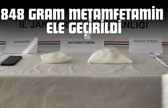 Kastamonu'da 848 Gram Metamfetamin Ele Geçirildi