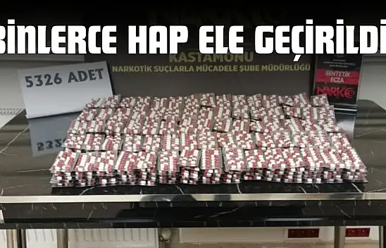 Kastamonu'da Binlerce Hap Ele Geçirildi!