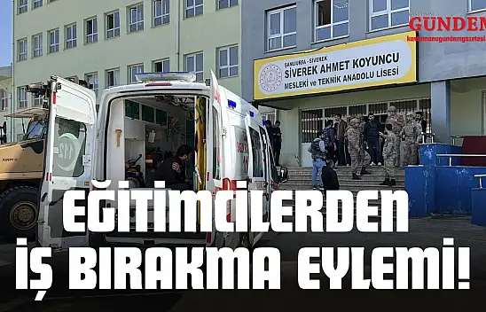 Kastamonu'da Eğitimcilerden İş Bırakma Eylemi