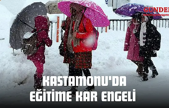 Kastamonu'da Eğitime Kar Engeli