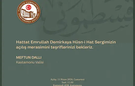 Kastamonu'da Hüsn-i Hat Sergisi Açılıyor