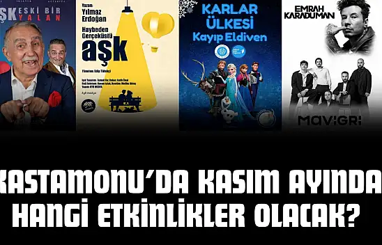 Kastamonu'da Kasım Ayında Hangi Etkinlikler Olacak?
