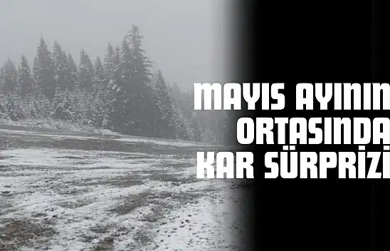 Kastamonu'da Mayıs Ayının Ortasında Kar Sürprizi