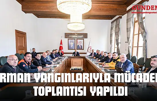 Kastamonu'da Orman Yangınlarıyla Mücadele Toplantısı Yapıldı