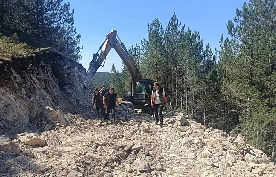 Kastamonu'da Orman Yolu Yapımları Sürüyor