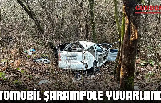 Kastamonu'da Otomobil Şarampole Yuvarlandı: 3 Yaralı