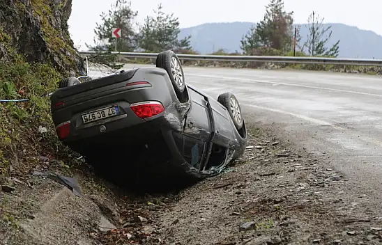 Kastamonu'da Otomobil Takla Attı!