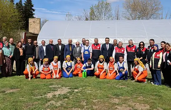 Kastamonu'da 'Özel Yürekler Üreten Eller' Projesinde Fide Dikimi Yapıldı
